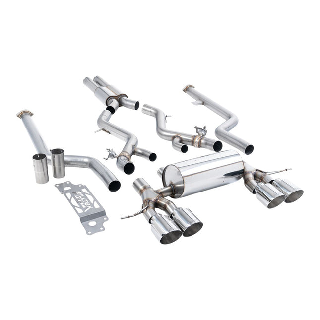 Milltek SSXBM1311 Cat-Back Exhaust 3" (Polished GT-115 Trims) for BMW M2 (G87) Non-OPF/GPF