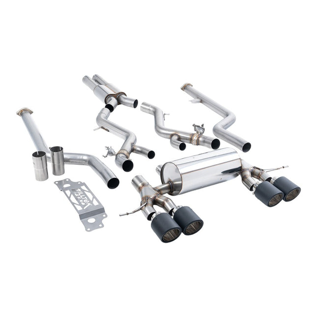 Milltek Sport Cat-Back Exhaust with Carbon JET-115 Tips for BMW M2 G87 Non-OPF GPF (SSXBM1315)