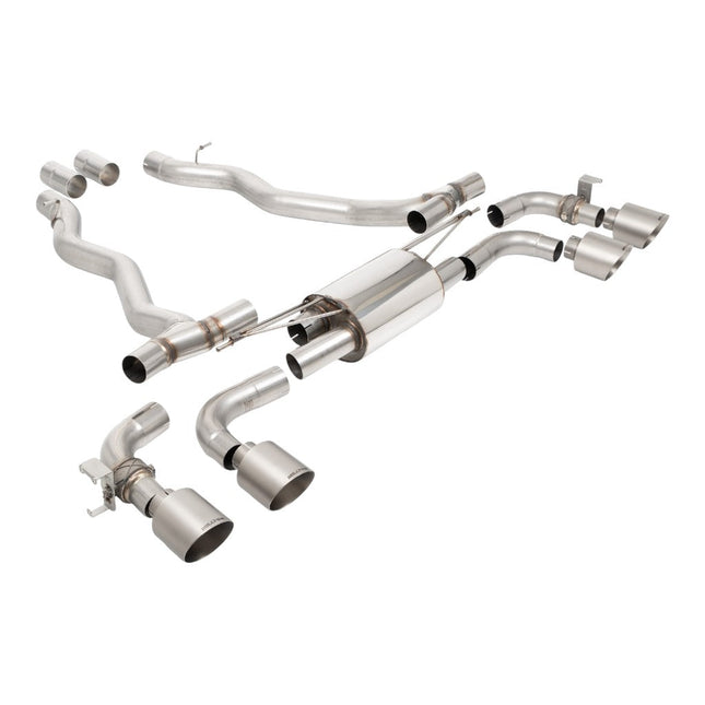 Milltek SSXBM1404 Axle-Back Exhaust for BMW M5 G90 & G99 (Brushed Titanium GT-115)