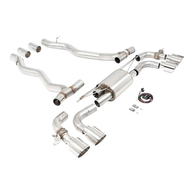 Milltek SSXBM1410 Axle-Back Exhaust 3.15" GT-115 Polished Tips for BMW M5 (G90/G99)