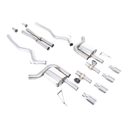 Milltek SSXFD425 Active Valved Cat-Back Exhaust for Ford Mustang GT 5.0L (S650) — Polished