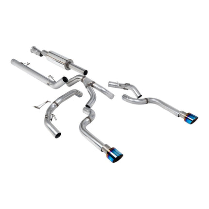 Milltek SSXFD479 Cat-Back Exhaust with Burnt Titanium GT-100 Tips for Ford F-150 5.0/3.5 (2021+)