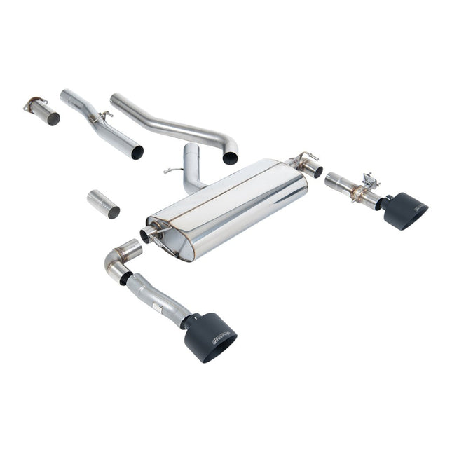 Milltek SSXHY172 Filter-Back Exhaust with GT-139 Cerakote Black Tips for Hyundai Kona N (2022+)