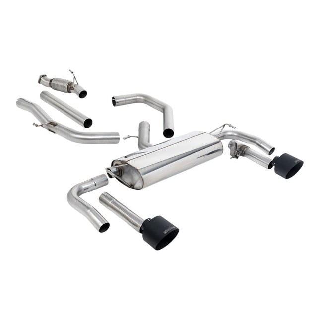 Milltek SSXHY192 Cat-Back Exhaust with Cerakote Black GT-139 Tips for Hyundai Elantra N 2.0L