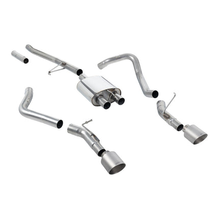 Milltek SSXJP103 Cat-Back Exhaust with Brushed Titanium GT-115 Tips for Jeep Gladiator 3.6 JT (2020+)