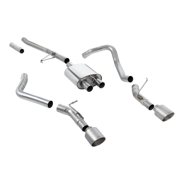 Milltek SSXJP103 Cat-Back Exhaust with Brushed Titanium GT-115 Tips for Jeep Gladiator 3.6 JT (2020+)