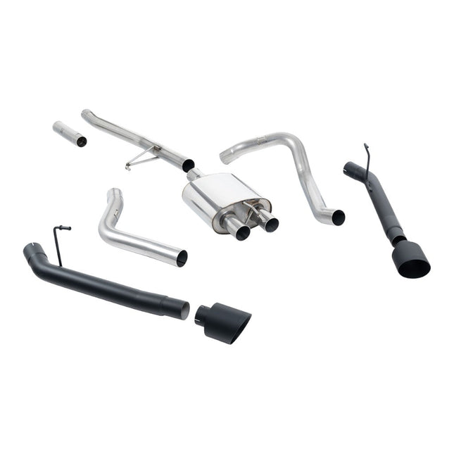 Milltek SSXJP107 Cat-Back Exhaust with Cerakote Black GT-115 Tips for Jeep Gladiator JT (2020+)