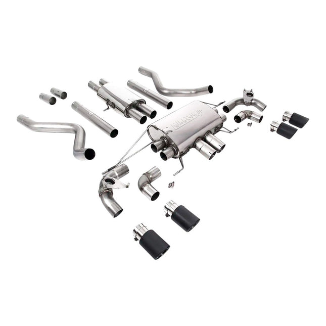Milltek SSXLR124 Filter-Back Exhaust for Land Rover Defender 110 P525 (Carbon Jet-90, OPF/GPF)