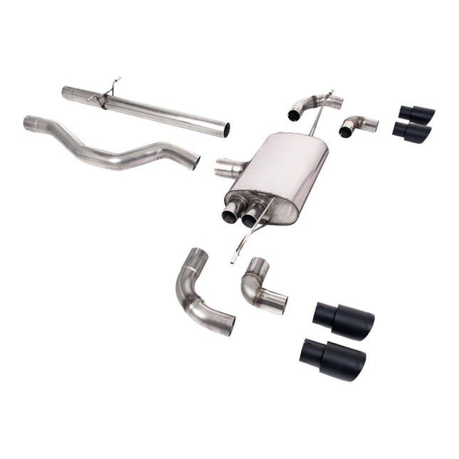 Milltek SSXLR136 Filter-Back Exhaust with Black GT-90 Tips for Land Rover Defender 110 P300 P400e