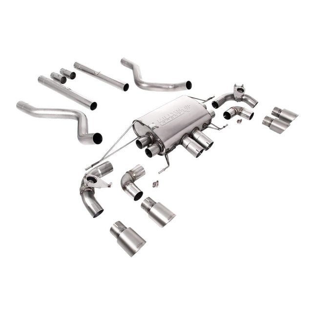 Milltek SSXLR175 Cat-Back Exhaust for Land Rover Defender 90 P525 (Brushed Titanium GT-90, Non-OPF)