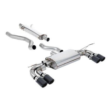 Milltek SSXLR208 Filter-Back Exhaust for Land Rover Defender 130 P400 (L663) Carbon JET90