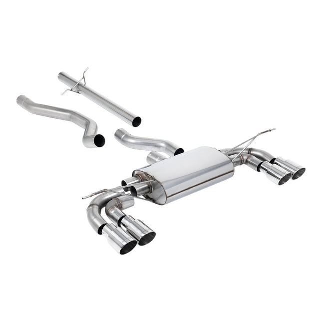 Milltek SSXLR209 Filter-Back Exhaust with Quad GT-90 Polished Tips for Land Rover Defender 130 P400 (L663)
