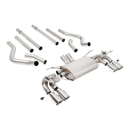 Milltek SSXLR234 Cat-Back Exhaust (Polished GT-90 Trims) for Land Rover Defender 130 5.0