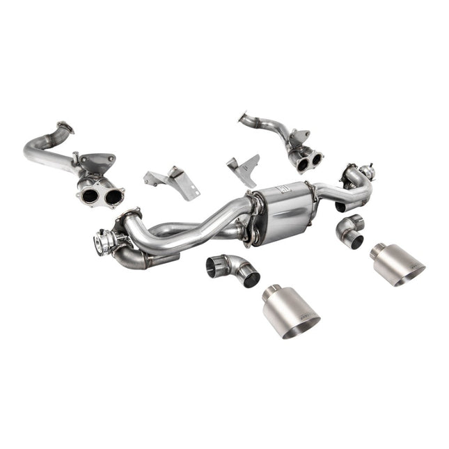Milltek Sport Cat-Back Exhaust 2.37" (Brushed Titanium GT-115 Trims) for Porsche 718 Boxster GTS / Cayman GT4 2020 - SSXPO164