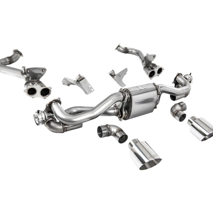 Milltek SSXPO184 Cat-Back Exhaust 2.37" (Polished GT-115 Trims) for Porsche 718 Boxster GTS / Cayman GT4 (2020+)