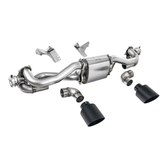 Milltek SSXPO190 Filter-Back Exhaust for Porsche 718 Boxster GTS / Cayman GT4 (Cerakote Black)