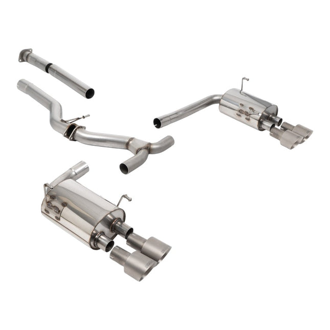 Milltek SSXSB157 Cat-Back Exhaust with Brushed Titanium GT-100 Tips for Subaru WRX 2.4T VB (2022+)