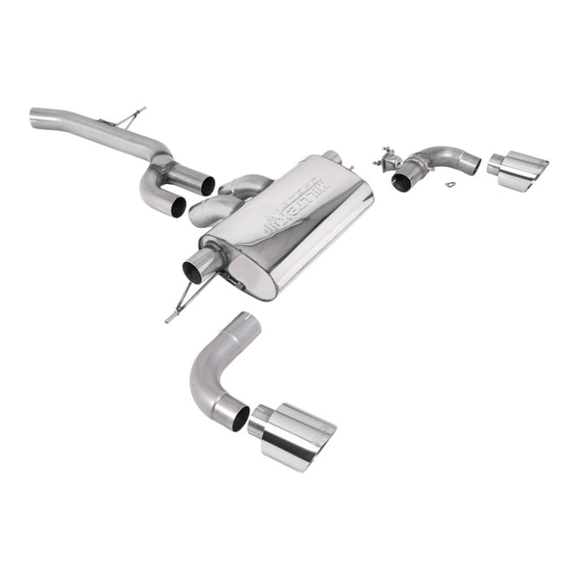 Milltek SSXTY139 Filter-Back Exhaust with Polished GT-115 Tips for Toyota GR Supra 2.0 Turbo A90 (2021+)