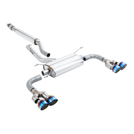 Milltek SSXTY165 Secondary Cat-Back Exhaust 2.5" Blue Titanium Tips for Toyota GR86 2.4L (2022+)