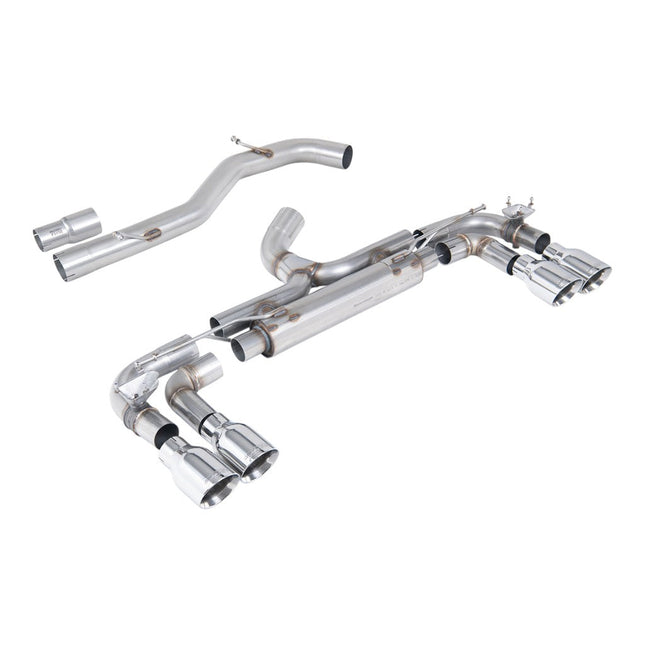 Milltek SSXVW713 Cat-Back Exhaust with Polished GT-100 Tips for VW Golf R Mk7 (Race)