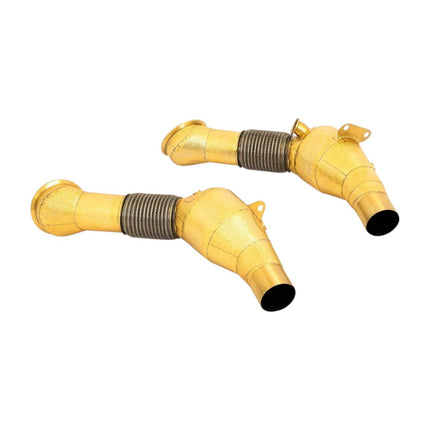 NOVITEC Sport Metal Catalysts, Gold-Plated, 2pcs for Ferrari SF90 XX / SF90 2019+ (F1 090 79)
