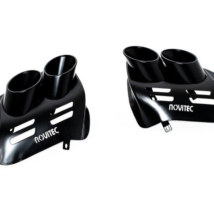 Novitec Black Stainless Steel Tailpipes for Ferrari Purosangue