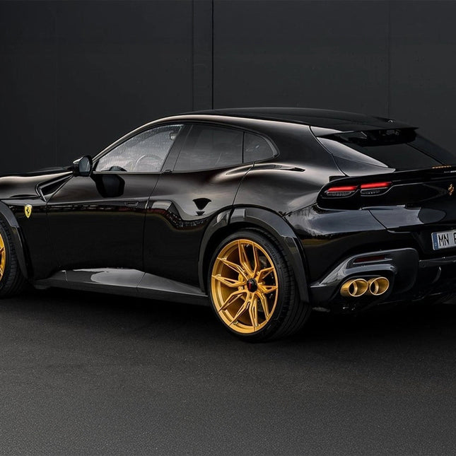 Novitec Gold-Plated Stainless Steel Tailpipes for Ferrari Purosangue