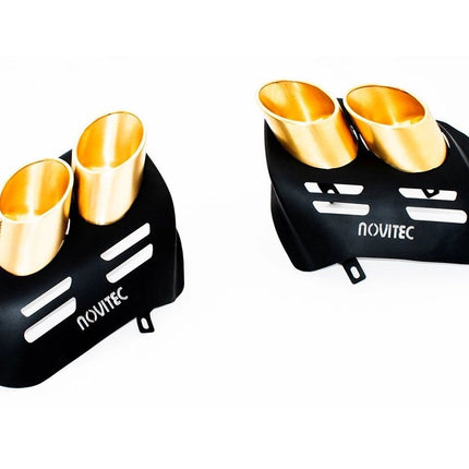 Novitec Gold-Plated Stainless Steel Tailpipes for Ferrari Purosangue