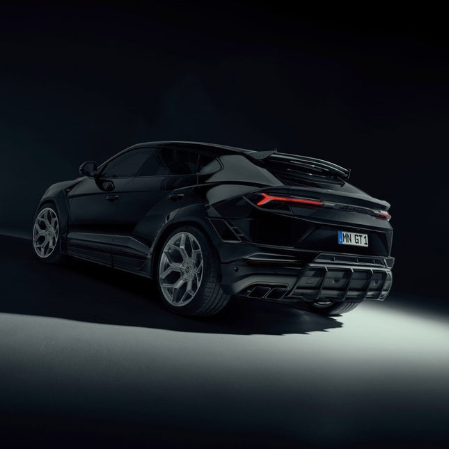 Novitec Urus black finish tailpipes detail view