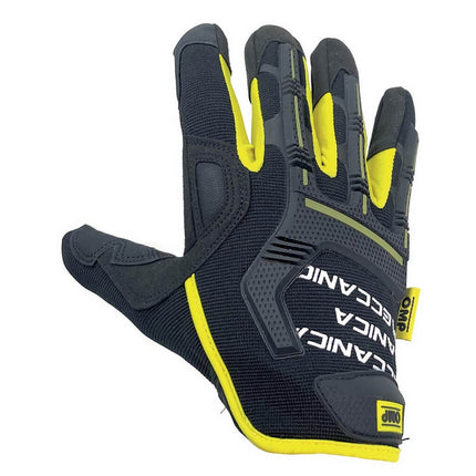 OMP Mechanic Gloves - Black/Yellow