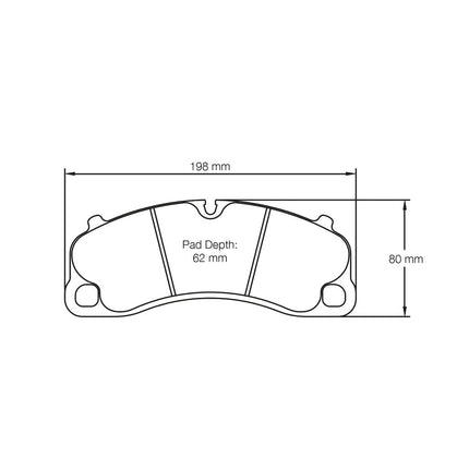 PAGID 4924 RSL1 front brake pads detail