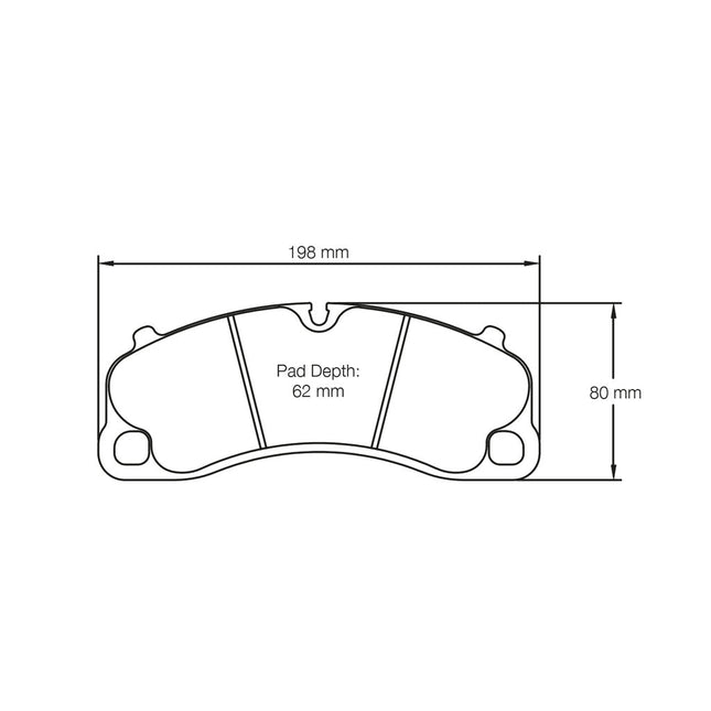 PAGID 4924 RSL1 front brake pads detail