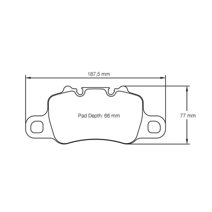 PAGID 4925 RSL1 rear brake pads detail