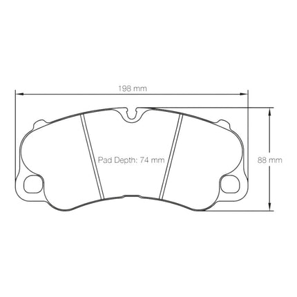 PAGID 4927 RSC1 front brake pads detail