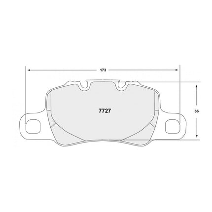 PFC 332 compound rear brake pads detail