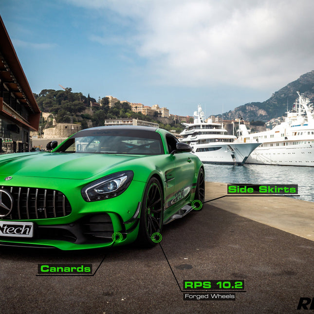 RENNtech Carbon Fiber Front Canards for Mercedes-AMG GT R C190, image 10