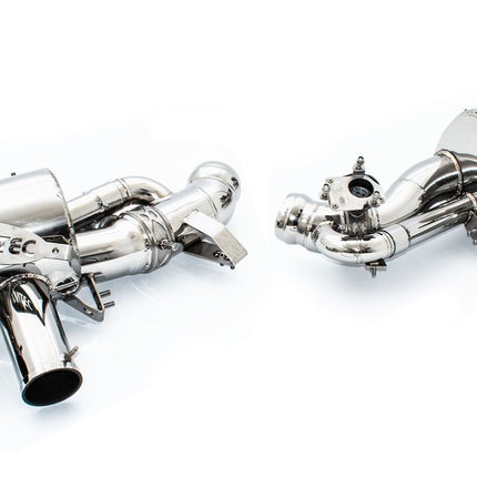 Novitec Power Optimized Exhaust System with Flap Regulation, Stainless Steel, Part Number: F1 666 12