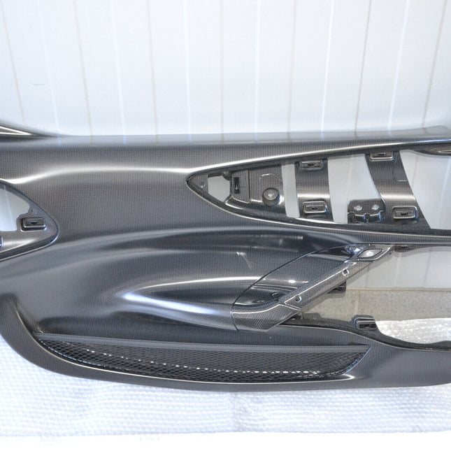 Ferrari SF90 Stradale Door Trim Cover, Carbon Fiber, Left and Right, OEM, Part Number: 876212, 876167
