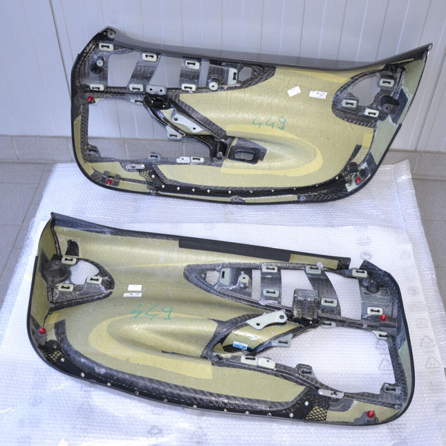 Ferrari SF90 Stradale Door Trim Cover, Carbon Fiber, Left and Right, OEM, Part Number: 876212, 876167