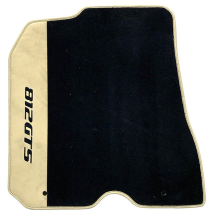 Ferrari 812 GTS Original Floor Mats, Black Camel, OEM