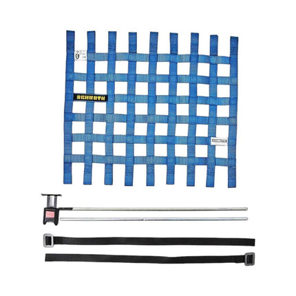 Schroth Left Window Net with Hardware 525 x 467mm Blue SFI FIA (09045-1)