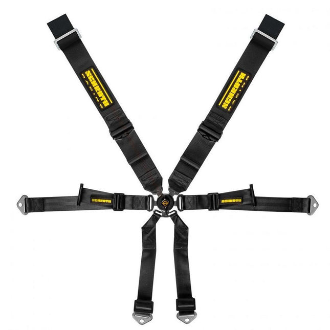 SCHROTH Profi 3x2 6-point racing harness black 94650-0 for Porsche GT3 RS