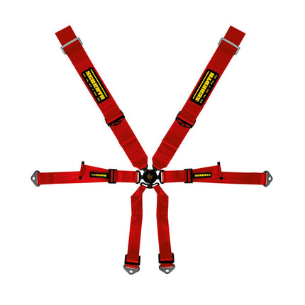 SCHROTH Profi 3x2 6-point racing harness red 94650-2 for Porsche GT3 RS