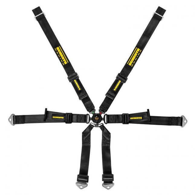 SCHROTH Profi 2x2 6-point racing harness black 94660-0 for Porsche GT3 RS