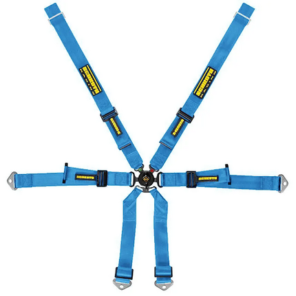 Schroth Profi Racing Harness 2x2 6-Point Blue for Porsche 718 Cayman and Boxster (981, 982) (94680-1)