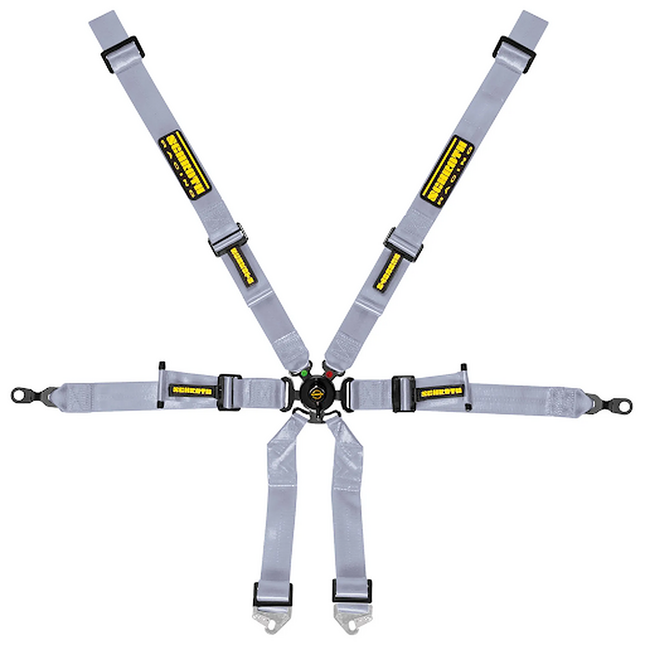 Schroth Profi Racing Harness 2x2 6-Point Silver for Porsche 911 (996, 997) (94700-9)