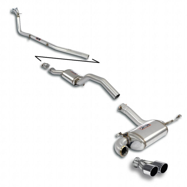 Supersprint 765120 Cat-Back Exhaust for Audi Coupe S2